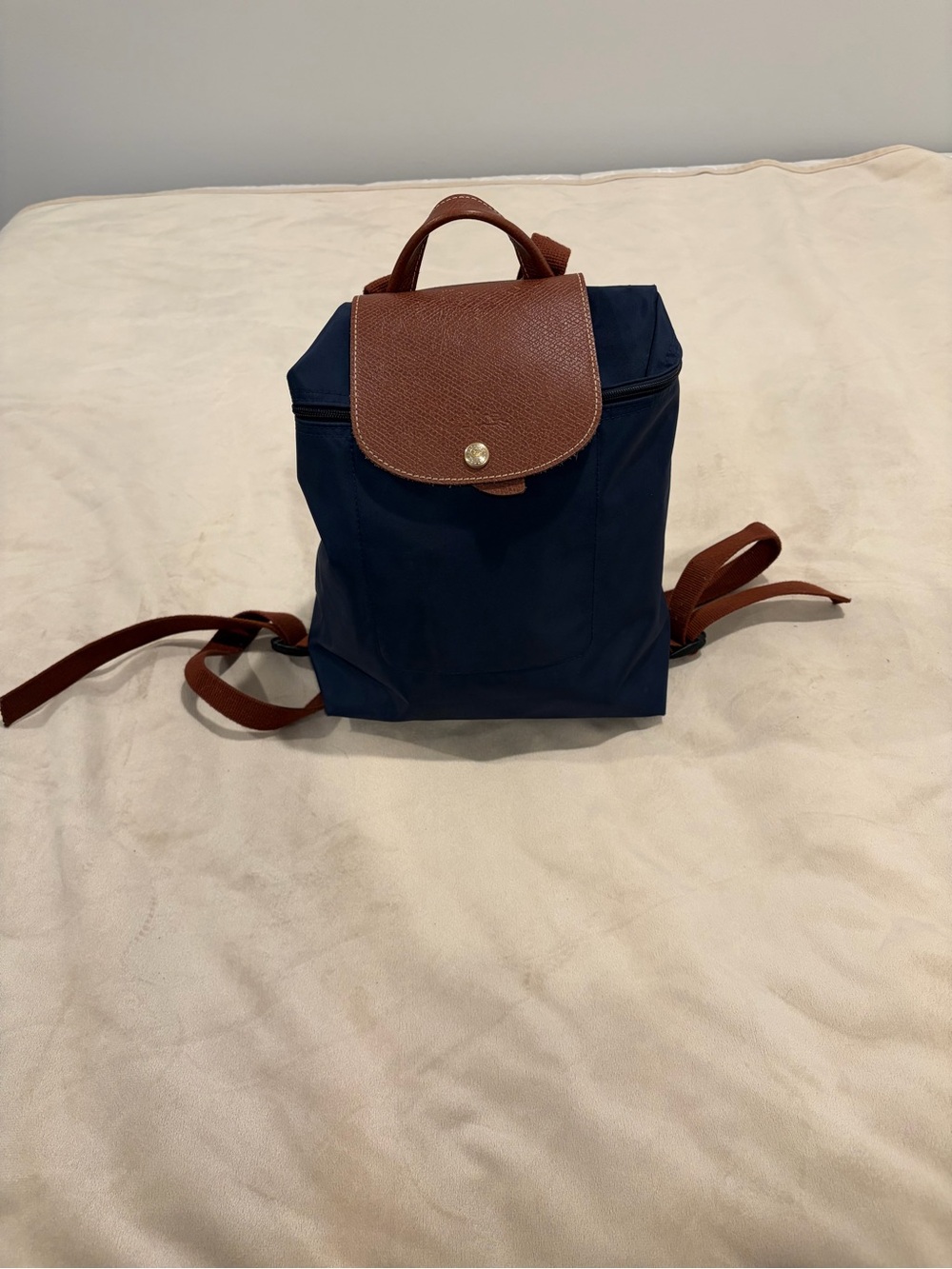 Longchamp Mini Navy Backpack - Picture 4 of 6